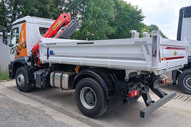 18t MEILLER Werkskipper mit PALFINGER Ladekran PK 12.501 SLD 5