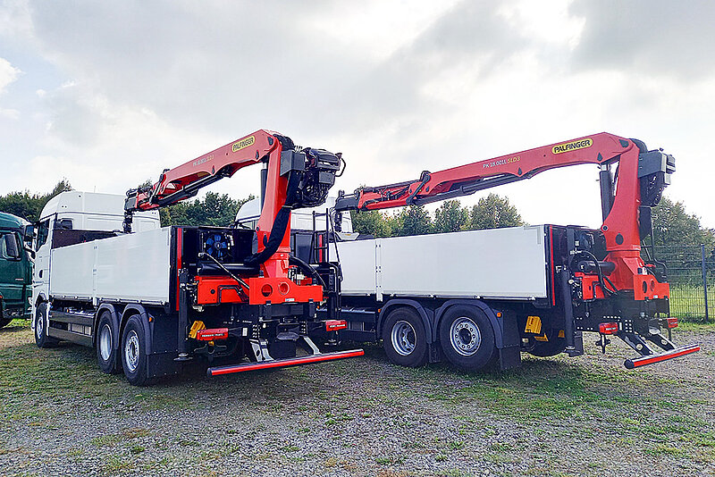 26t Baustoffpritschen mit PALFINGER Ladekran PK 18.001L SLD3.